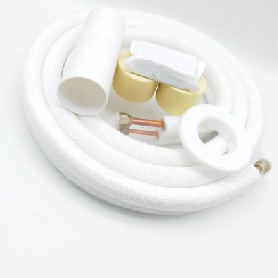 Free sample High Quality Ac Installation Kit Air Conditioning Pipe Rubber Insulation Copper Connecting Pipe